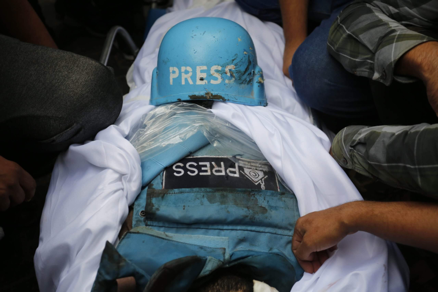 card Silencing Gaza: when Israel kills a journalist, it robs the world from professionals journalism from inside Gaza